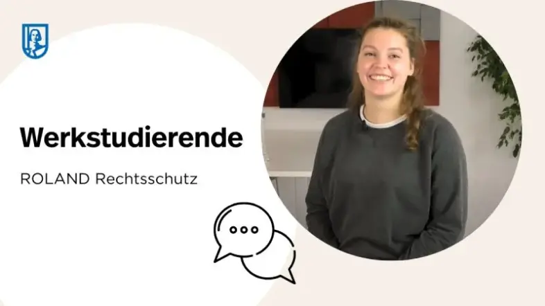 Auf einer Folie ist ein Foto von einer jungen Frau abgebildet. Sie lächelt. Daneben steht 