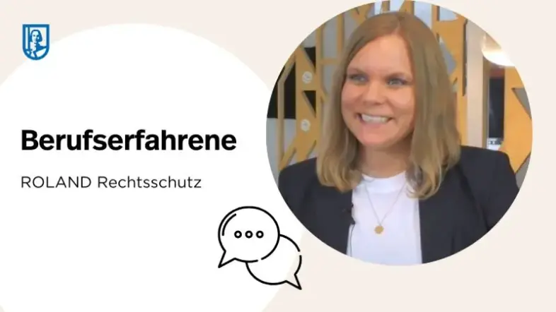 Auf einer Folie ist ein Foto von einer Frau abgebildet. Sie lächelt. Daneben steht 
