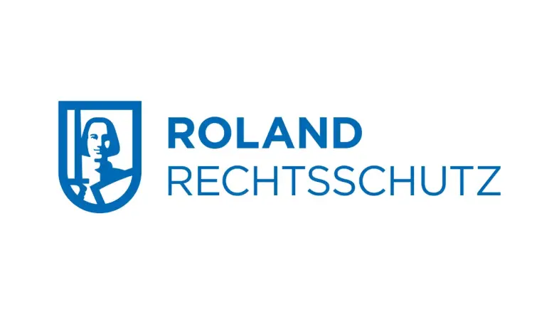 Logo der ROLAND Rechtsschutz-Versicherungs-AG. Abgebildet ist ein Ritter mit Schwert und Schild. 